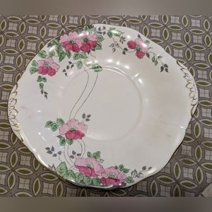 Vintage 1950's Adderley hand painted floral plate.
